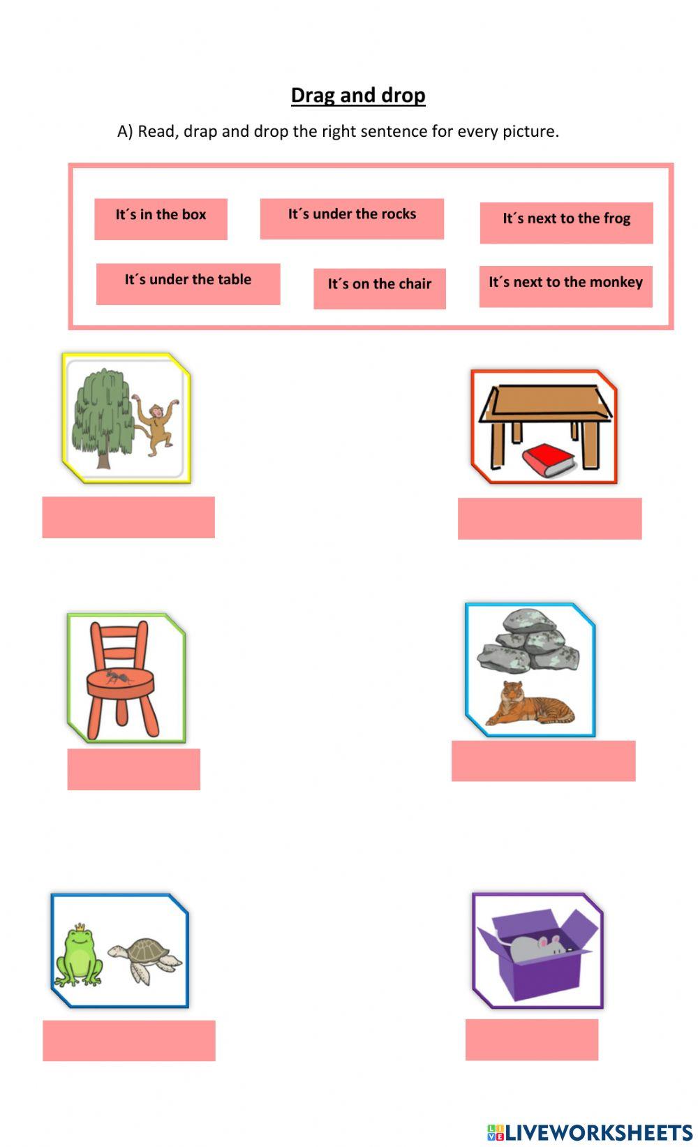 Prepositions of place