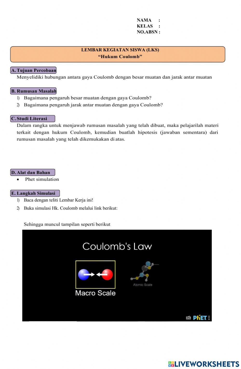 Ifah:hukum coulomb