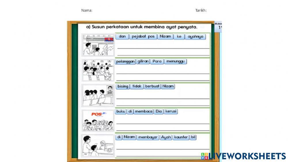 Latihan Ayat Penyata