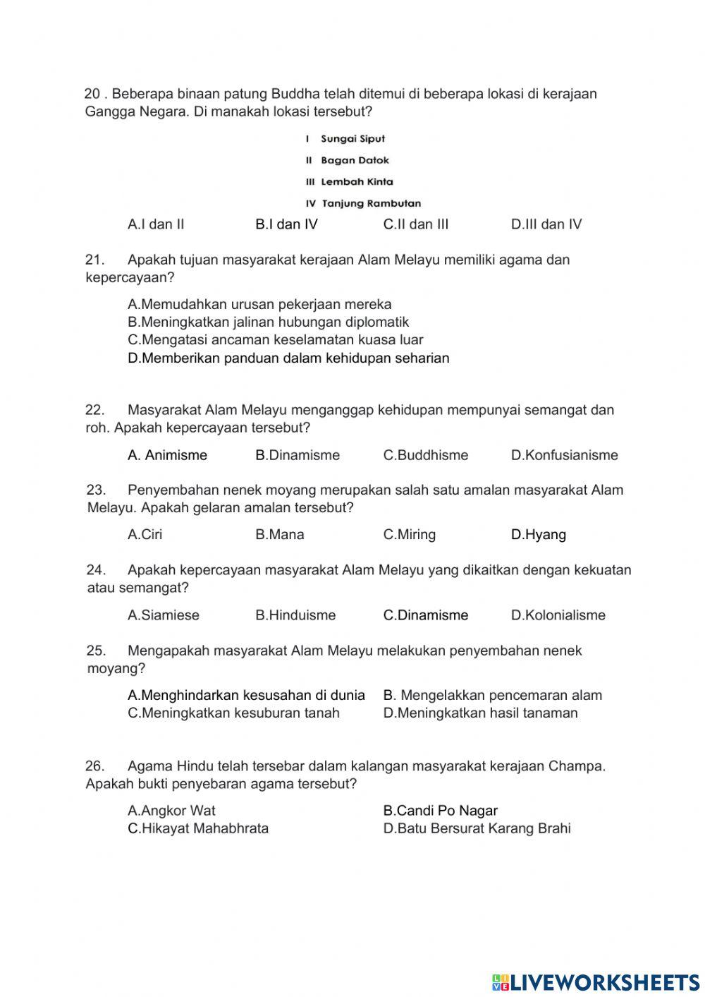 Bab 1- 5 Sejarah Tingkatan 2
