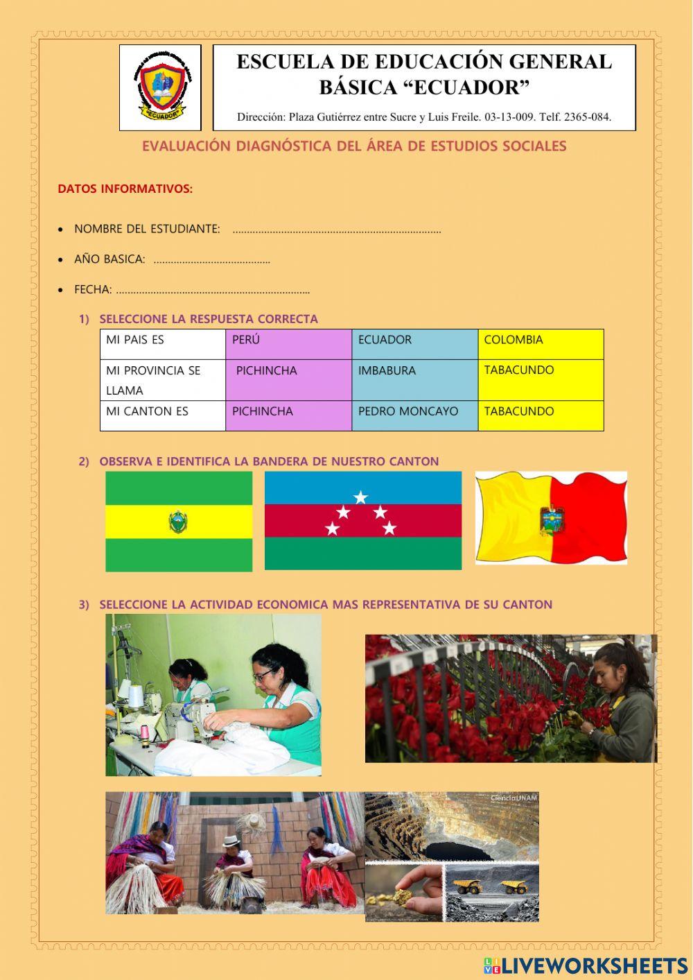 Evaluacio diagnostica de estudios sociales