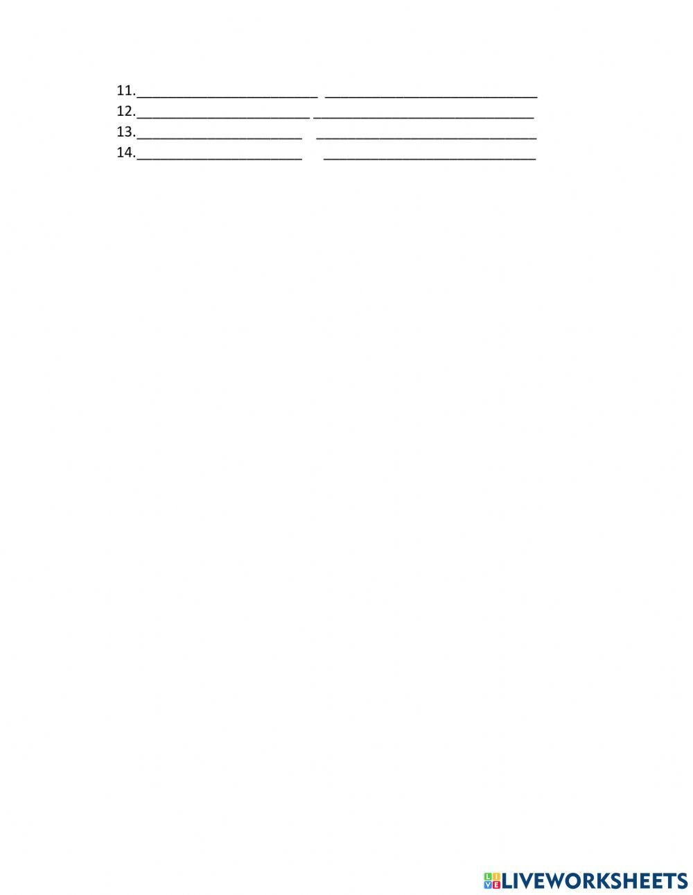 Ejercicio práctico de Lengua