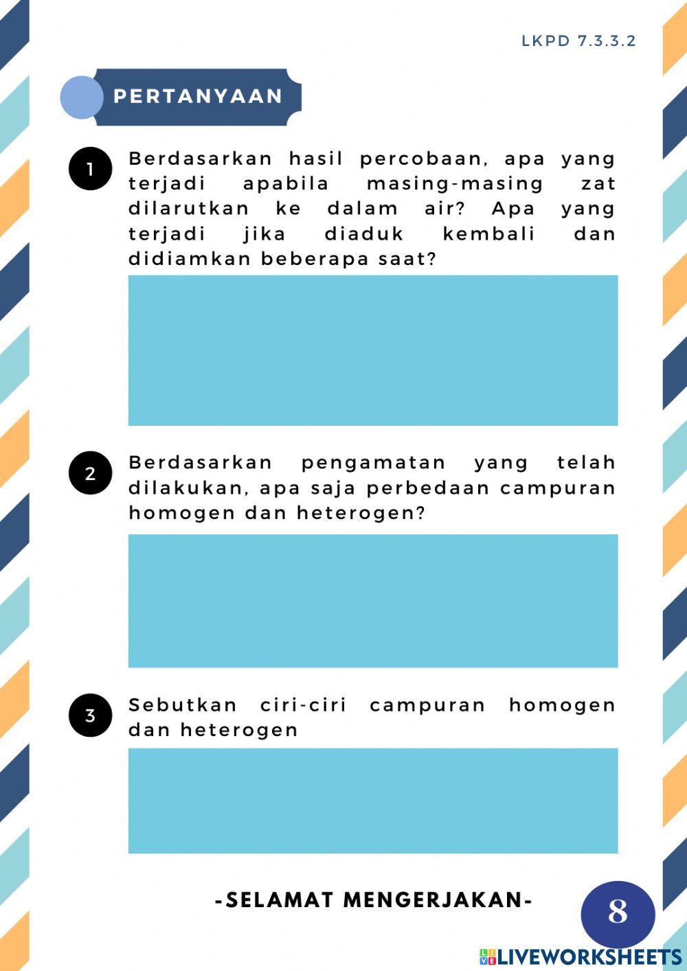 Lkpd ipa 7.3.3.2 (unsur, senyawa, dan campuran)