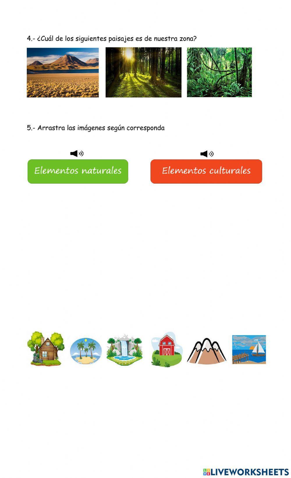 Ubicación espacial y paisajes