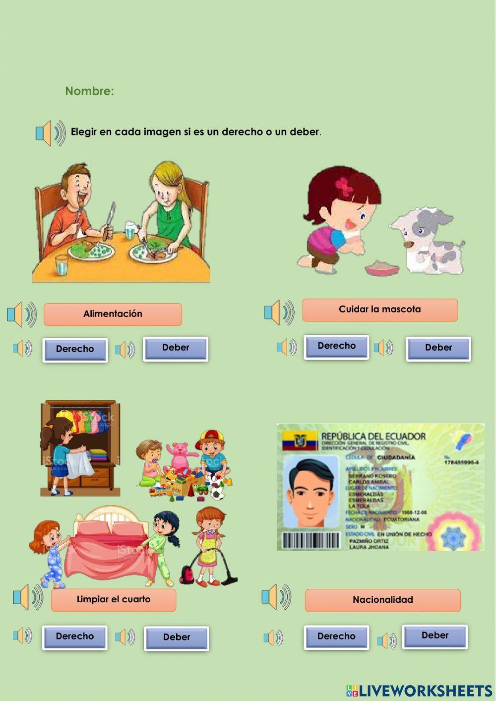 Derechos y deberes de los niños, niñas y adolescentes