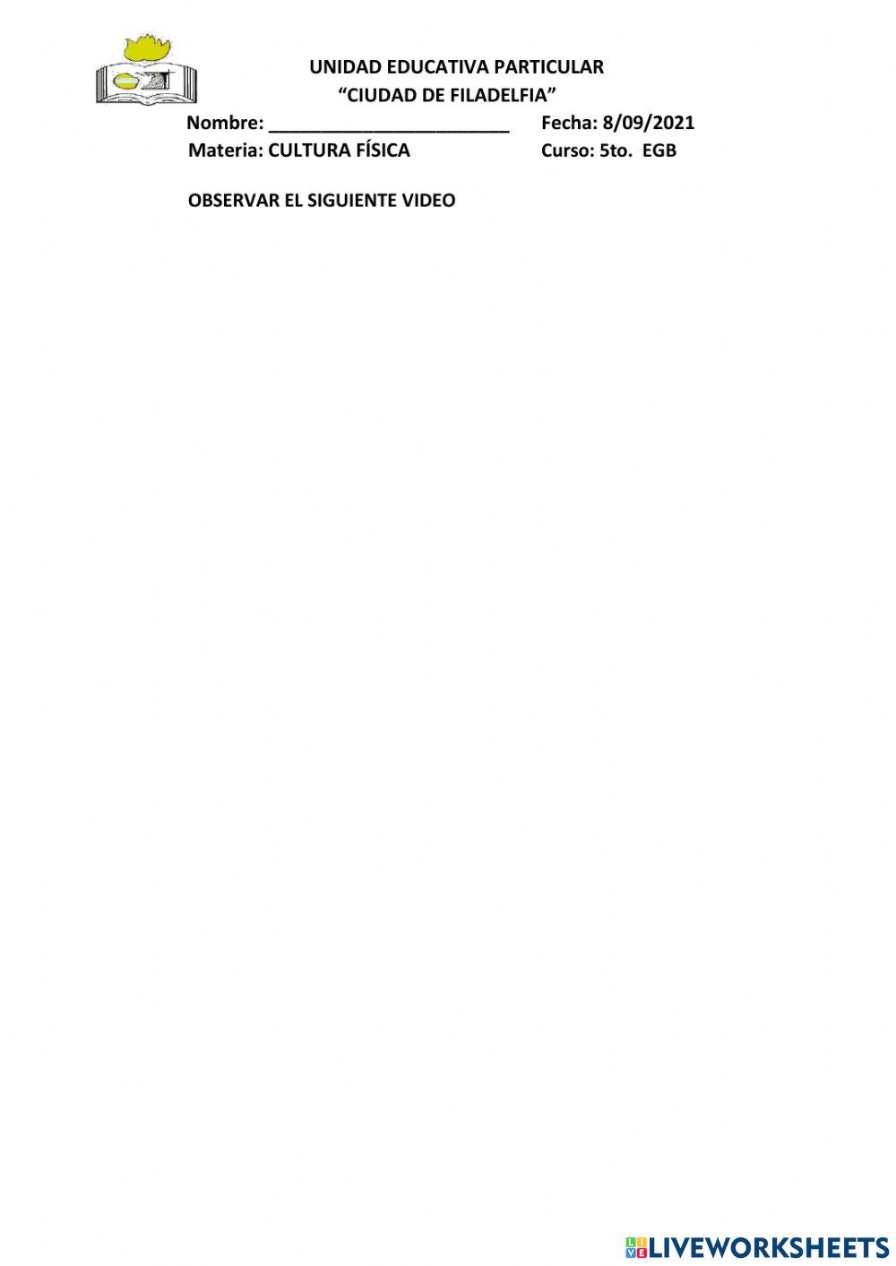 Importancia de la actividad fisica