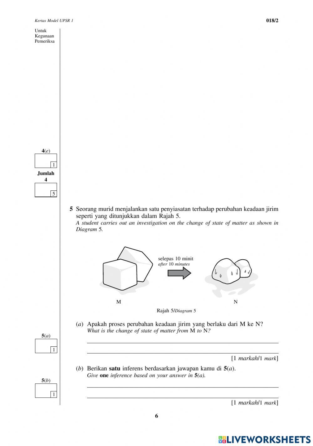 Soalan Kertas 2 Tahun 6
