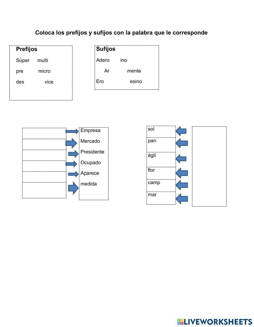 Prefijos Y Sufijos Free Activity Live Worksheets – Modafinil24