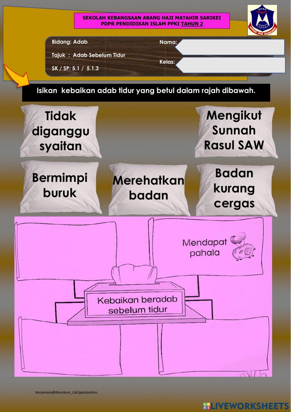 M31 AD 5.1.3 Adab Tidur PI PPKI THN 2