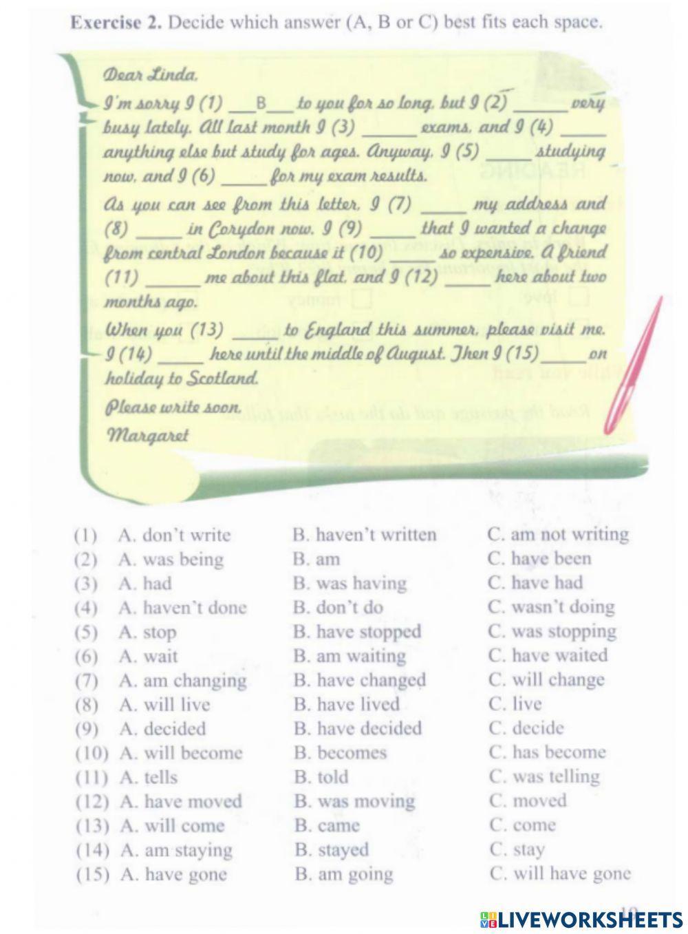 Past simple - Past progressive - Present perfect