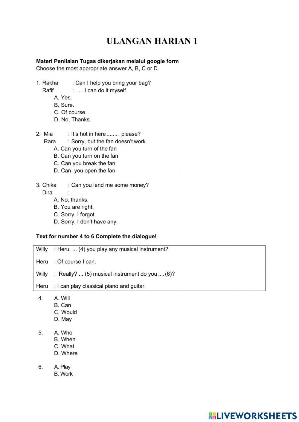 Soal ability and willingness