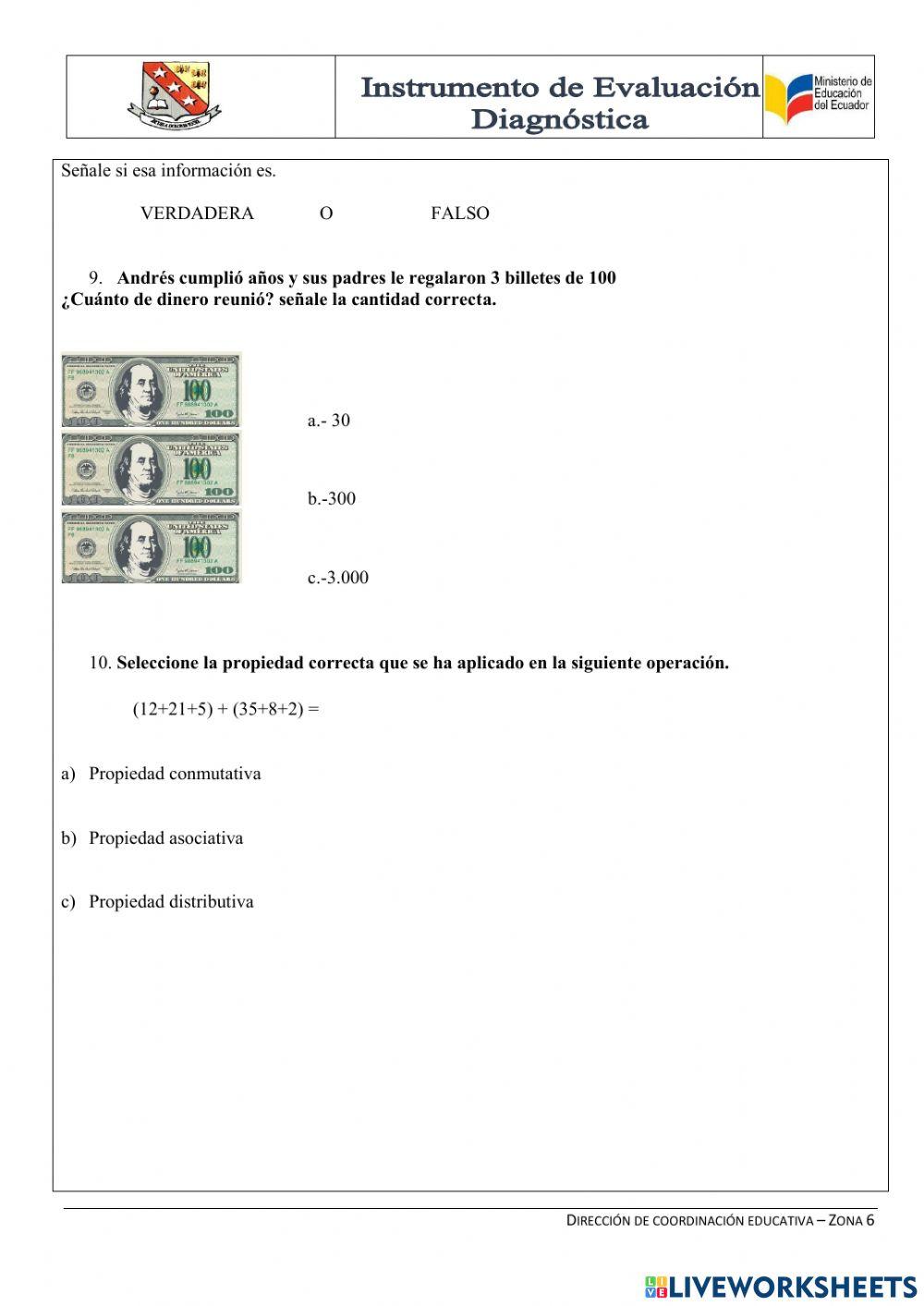 Prueba de diagnóstico