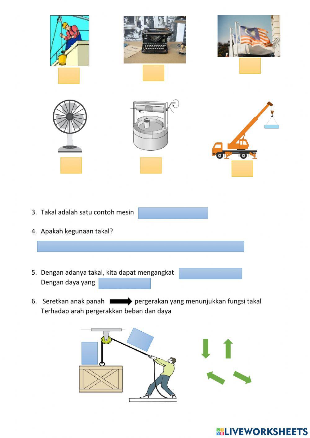 Sains tahun 3- mesin (takal)
