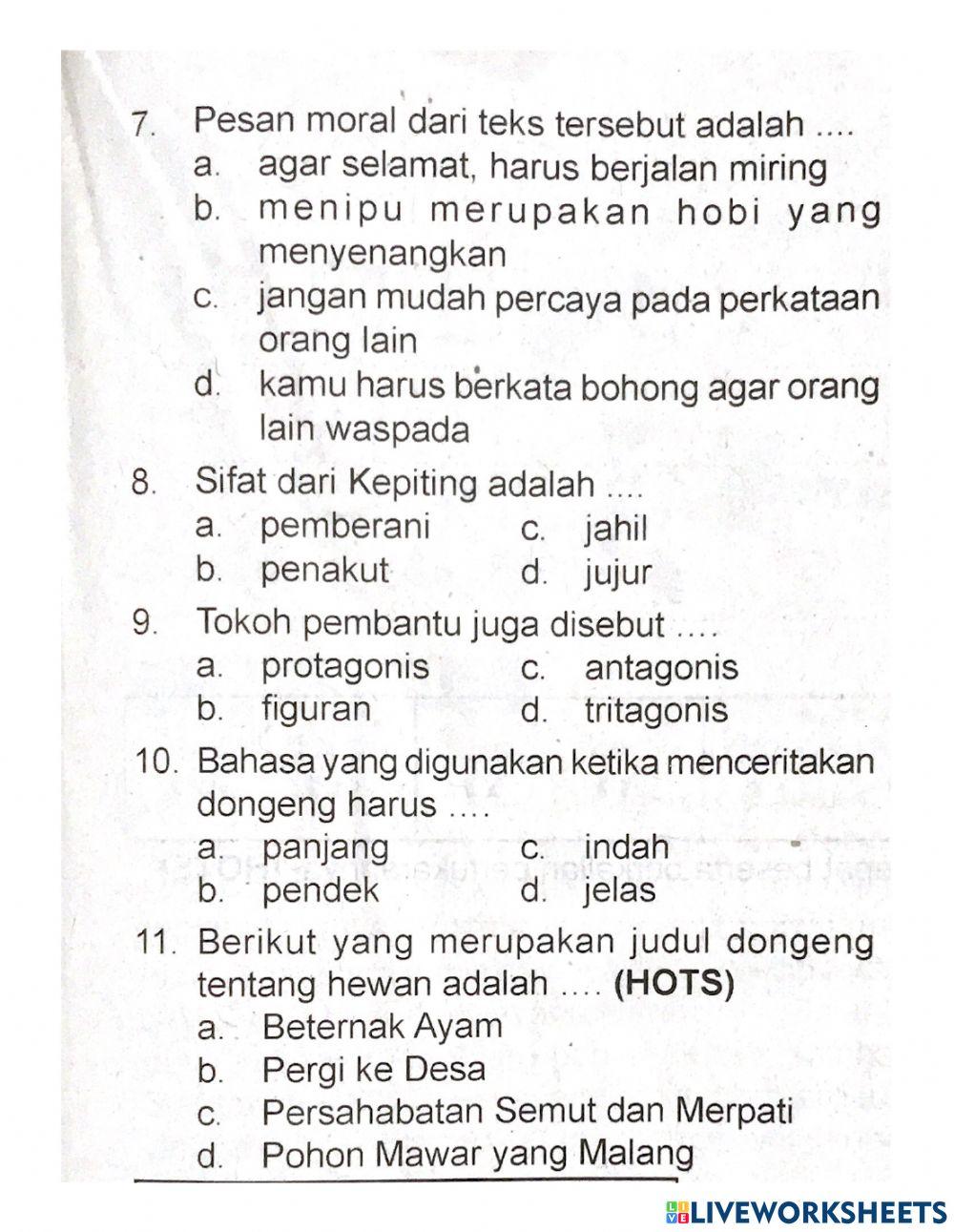 Uh tema 2 st 1&2 bahasa indonesia