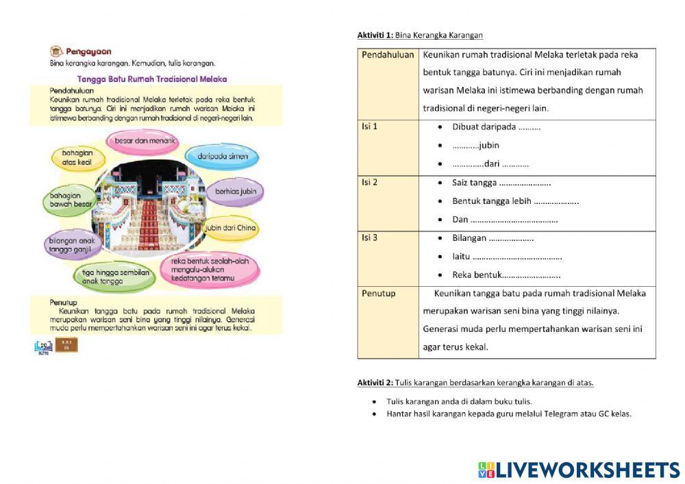 latihan - bina kerangka karangan
