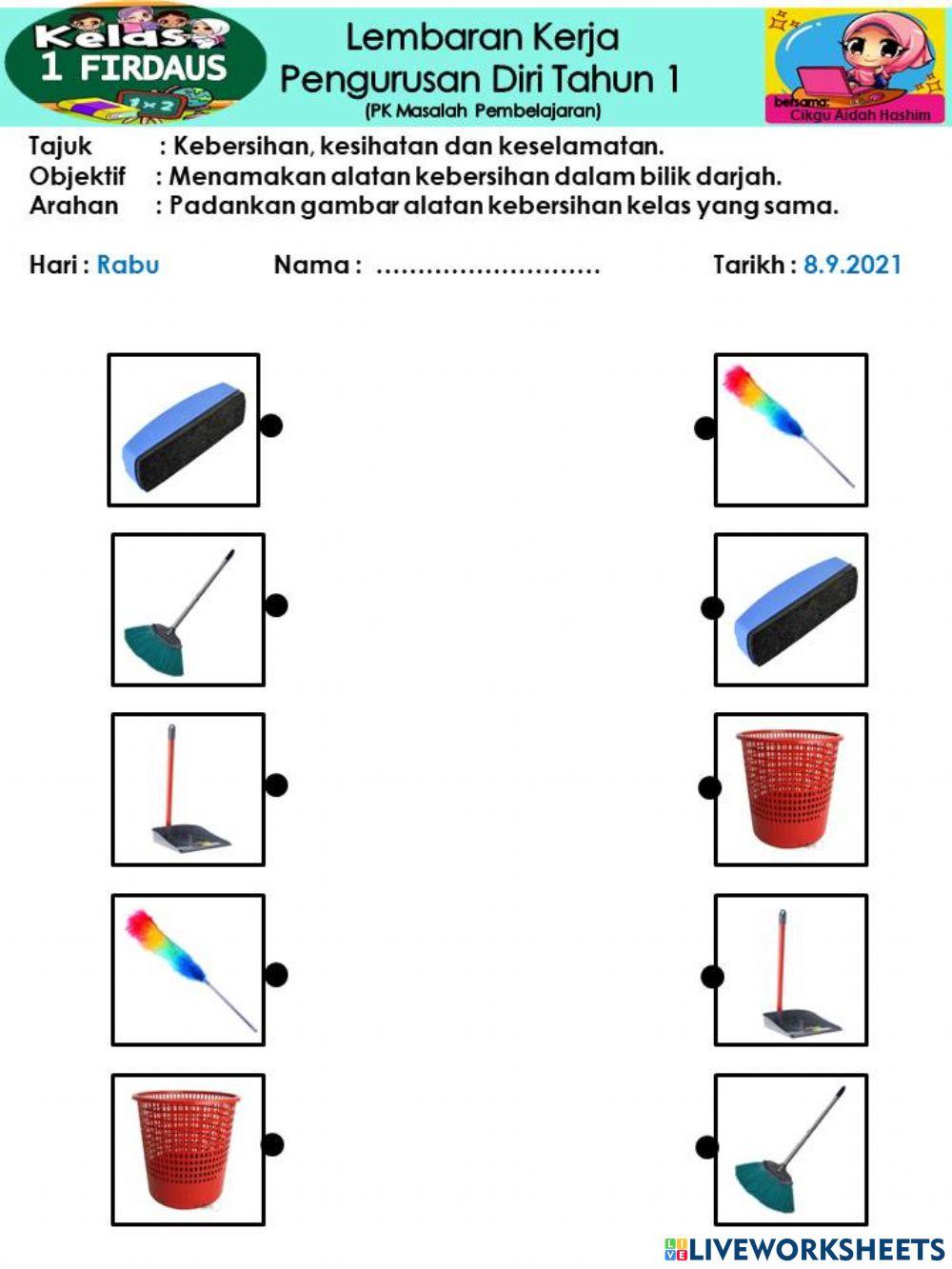 Alatan kebersihan kelas