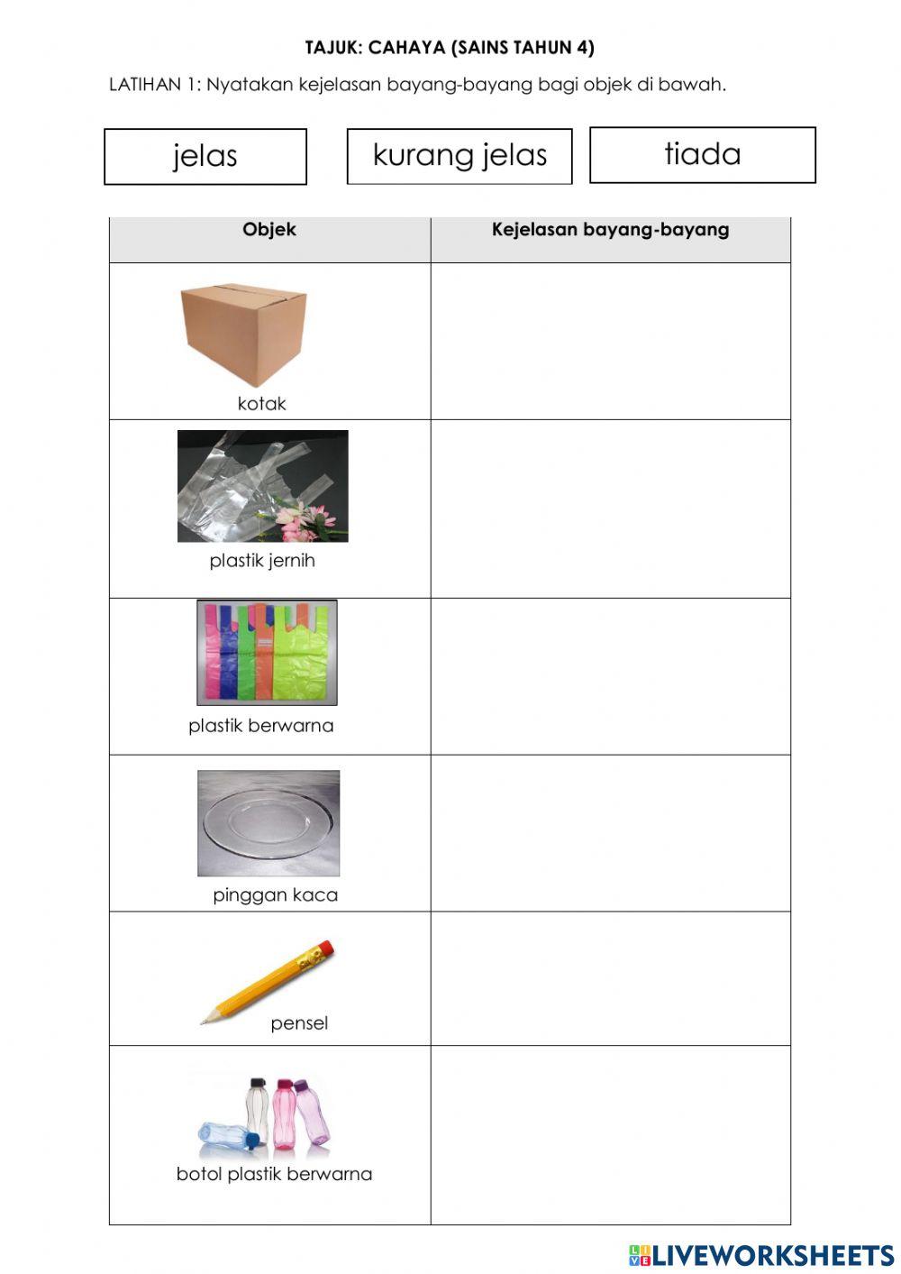 Kejelasan Bayang-bayang