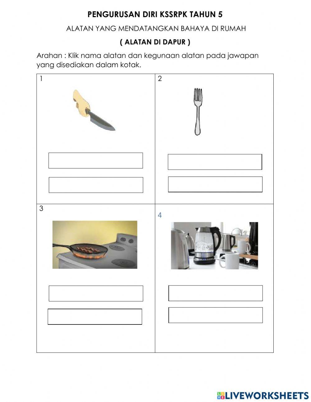 Alatan bahaya di dapur