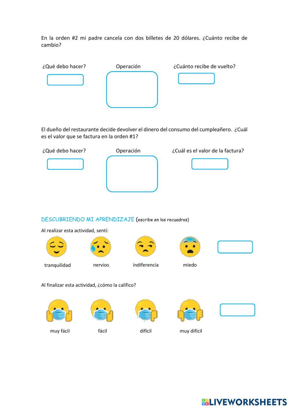 Problemas con suma, resta y multpiplicación
