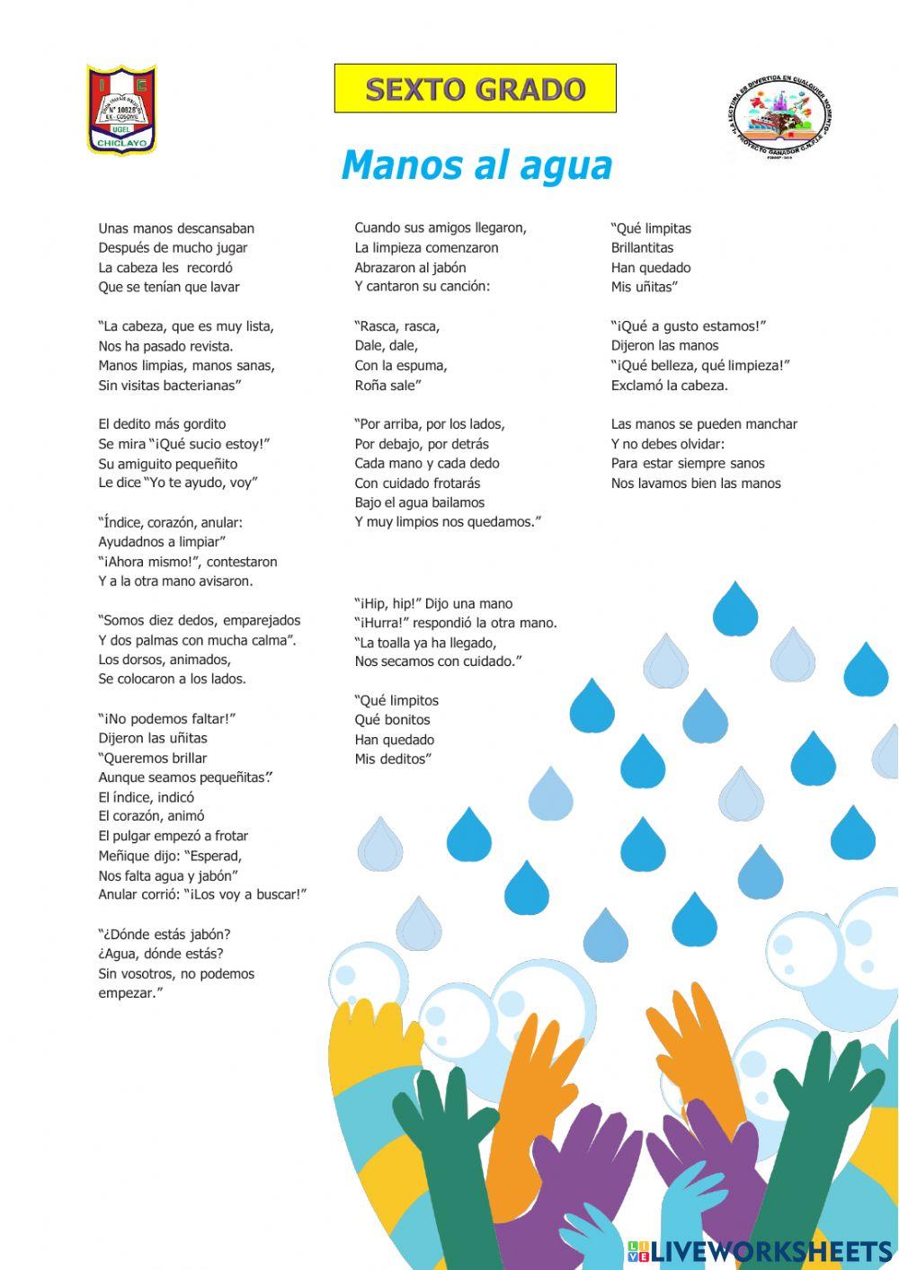 MANOS AL AGUA