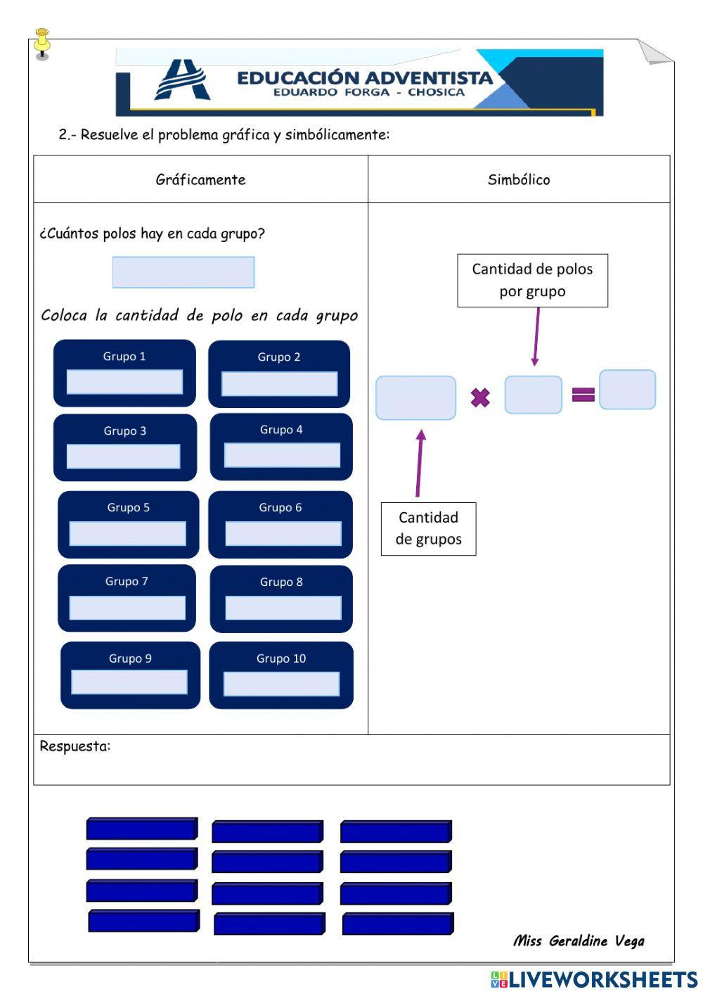 Multiplicamos con regletas