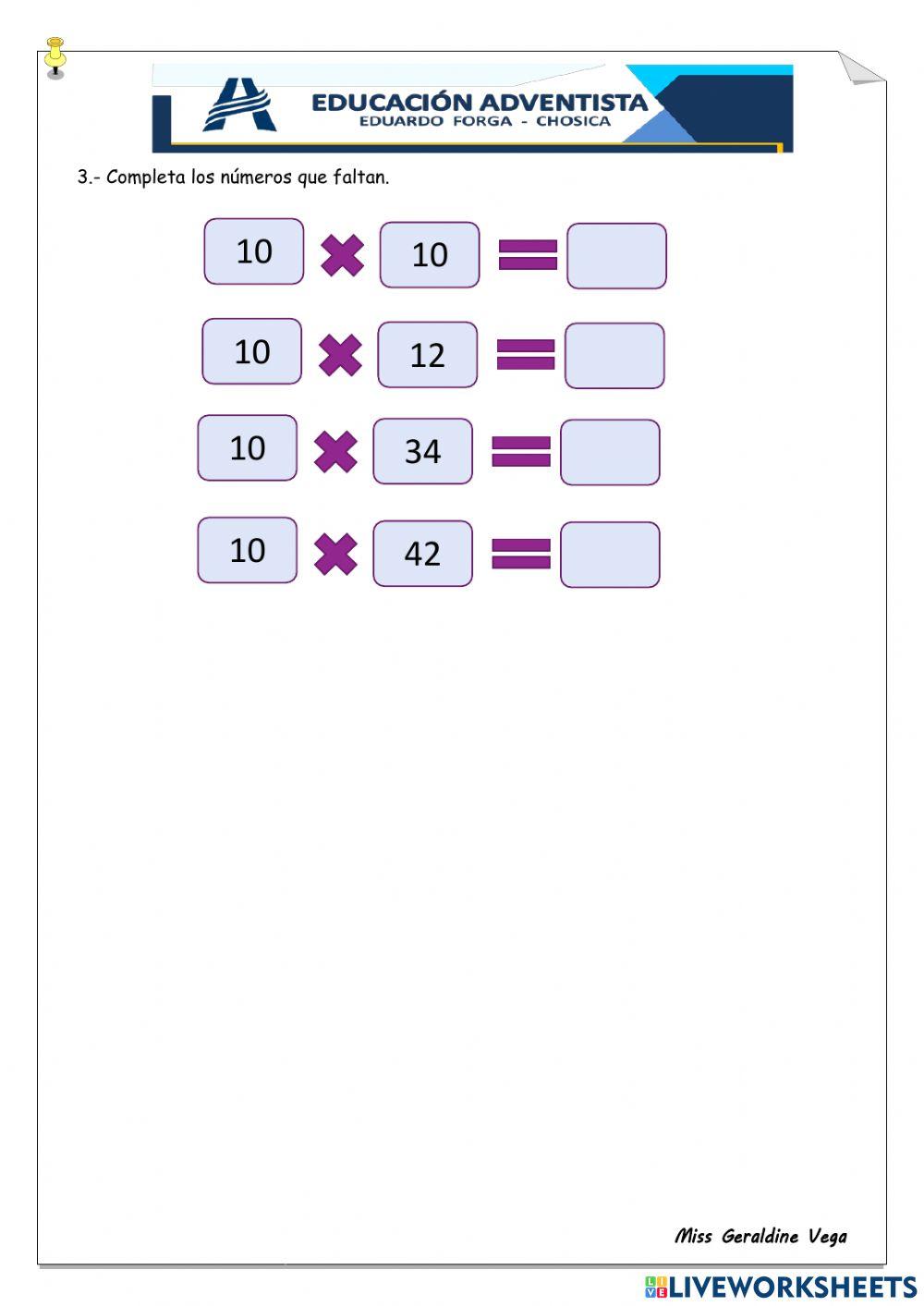 Multiplicamos con regletas