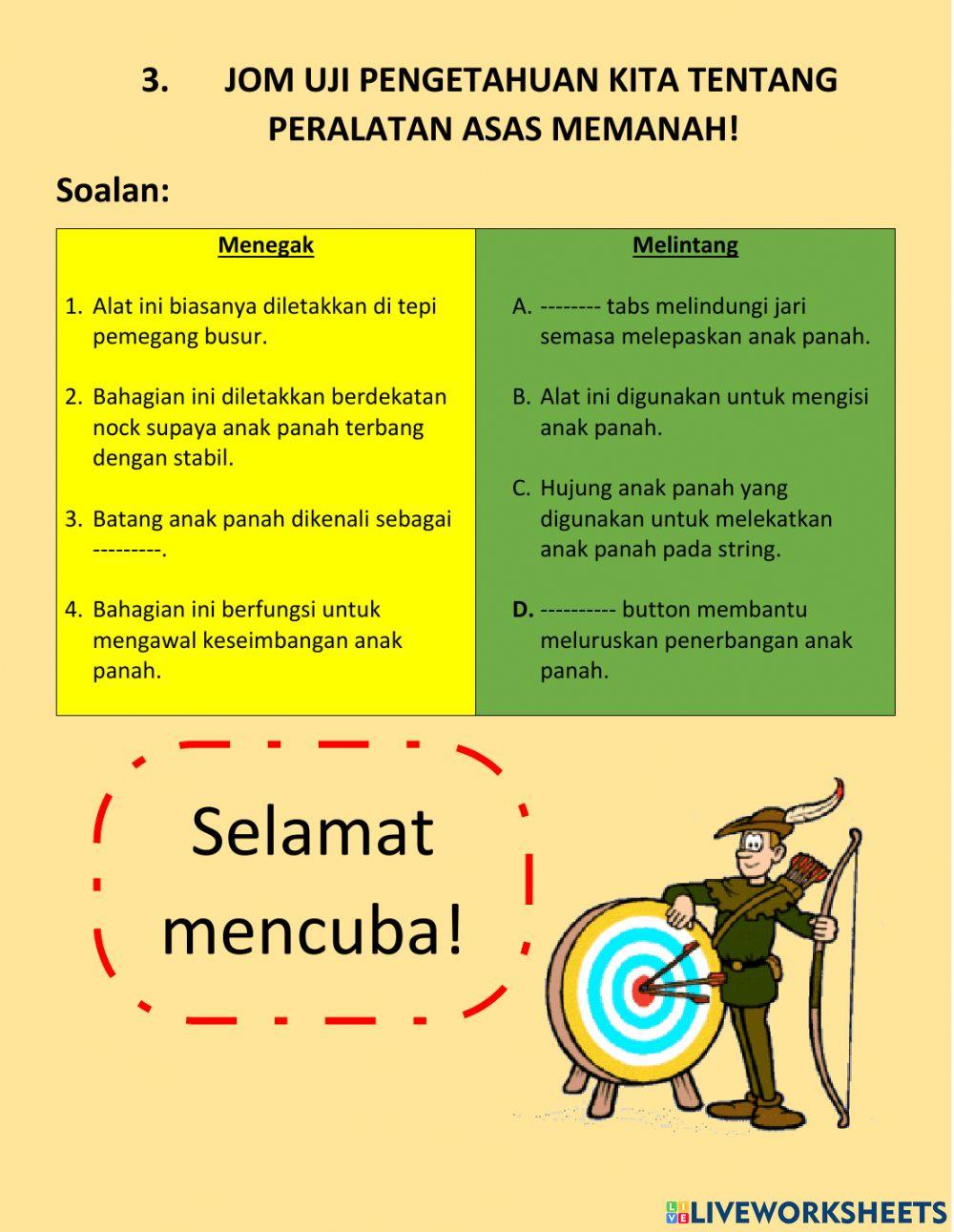 Pengenalan Asas Peralatan Memanah