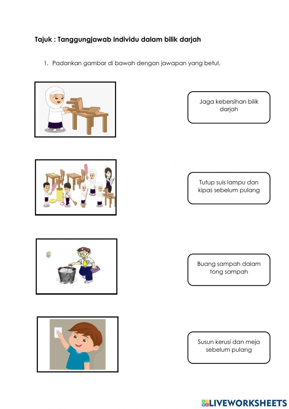 Tanggungjawab individu dalam bilik darjah