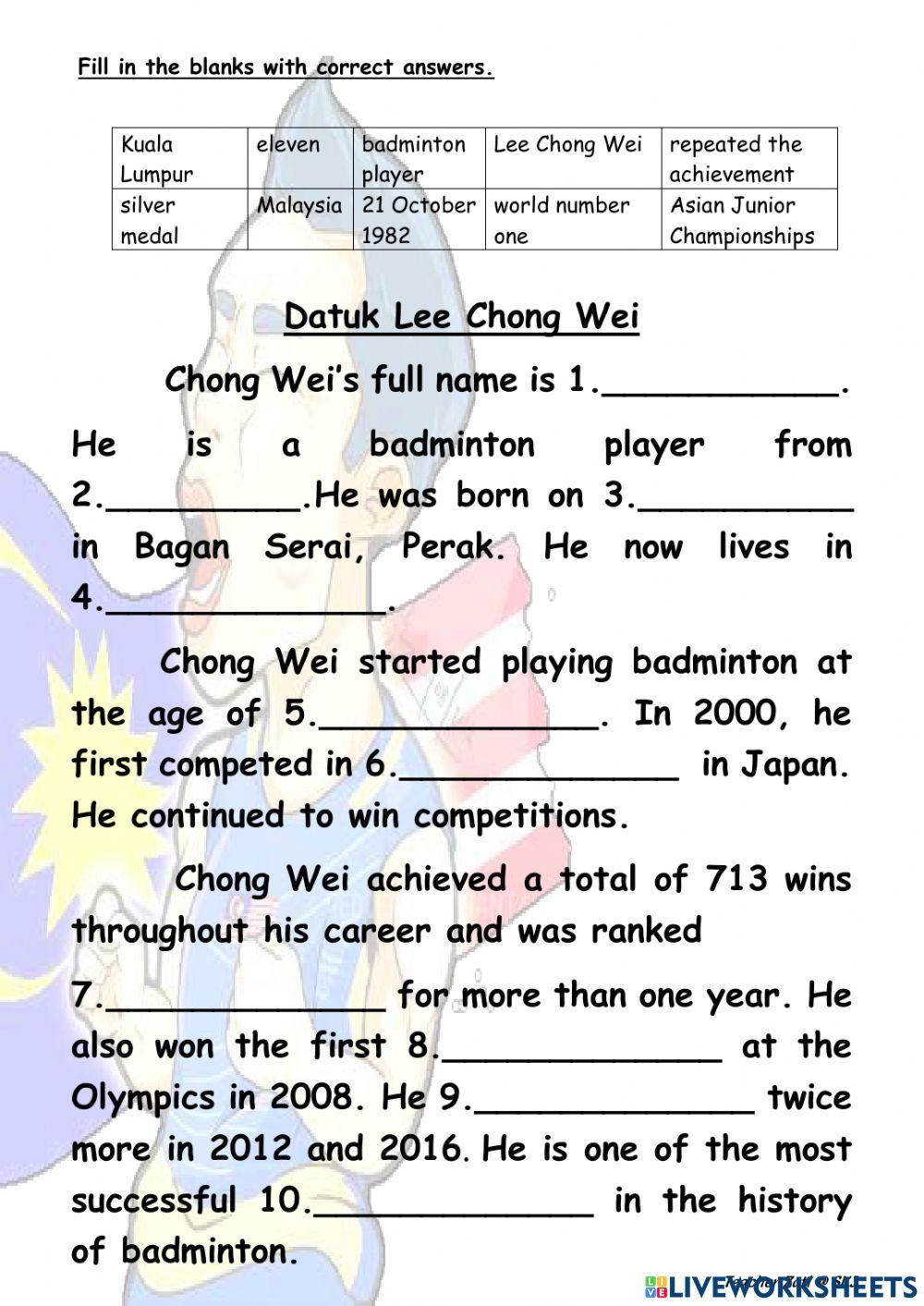 CEFR Year 5: A SPORTS STAR