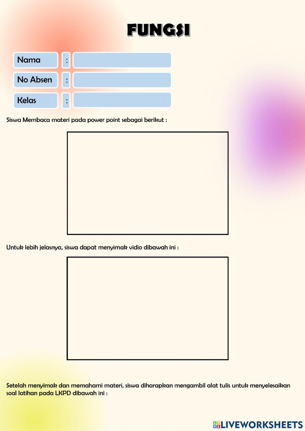 Fungsi (Korespodensi satu-satu)