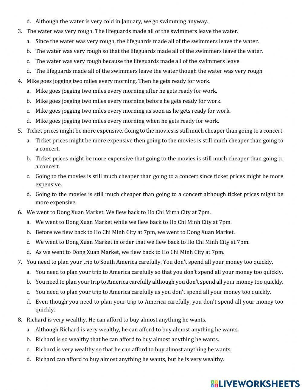 Grade 9 - Review Unit 1: LOCAL ENVIRONMENT