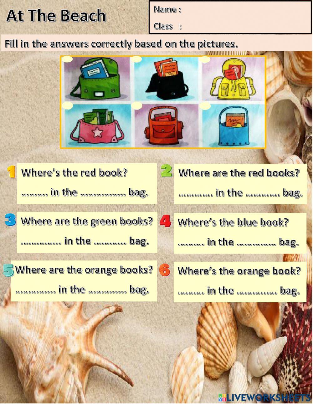Year 2 Unit 9 At the Beach: Where's - Where are