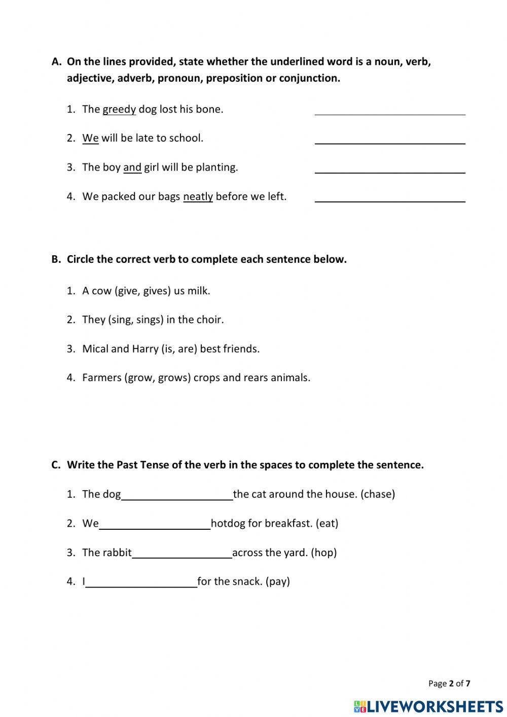 Language arts review