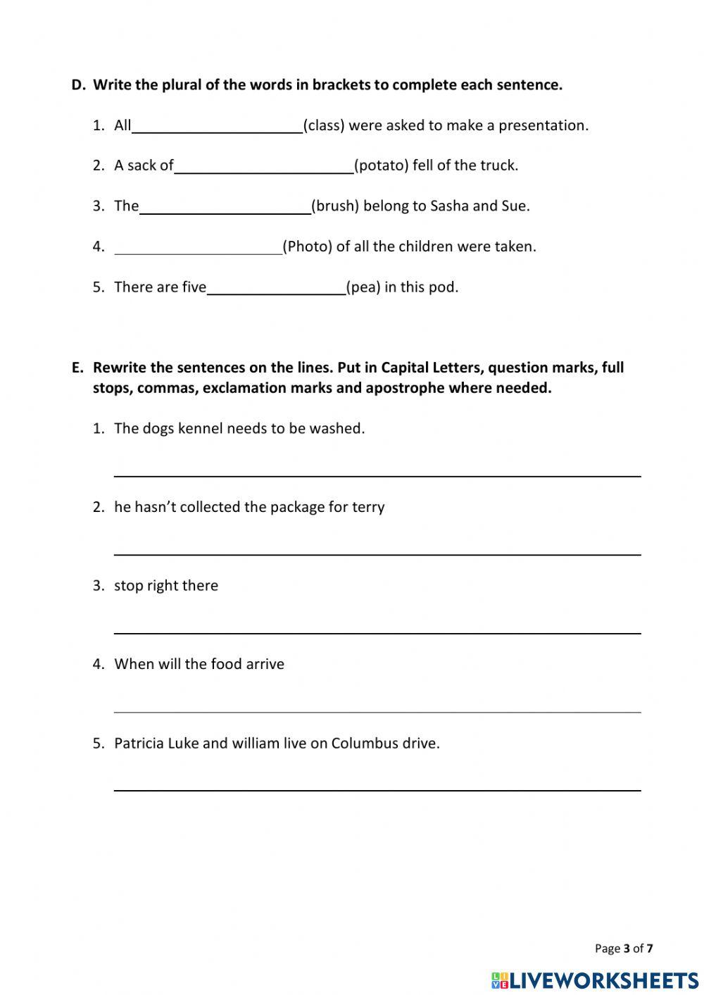 Language arts review