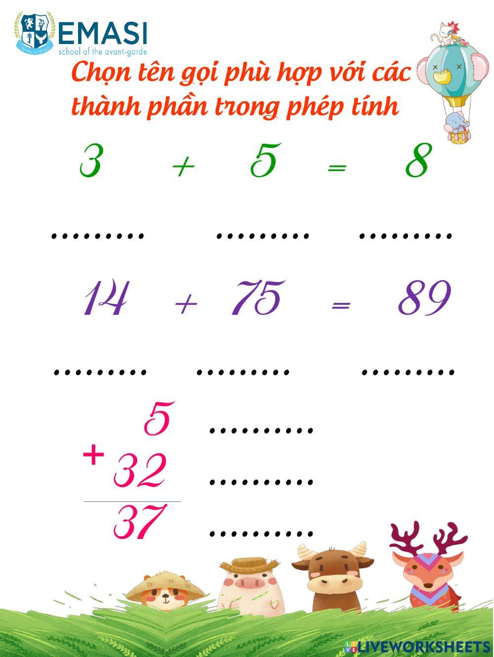 Số hạng - tổng (Tiết 1)