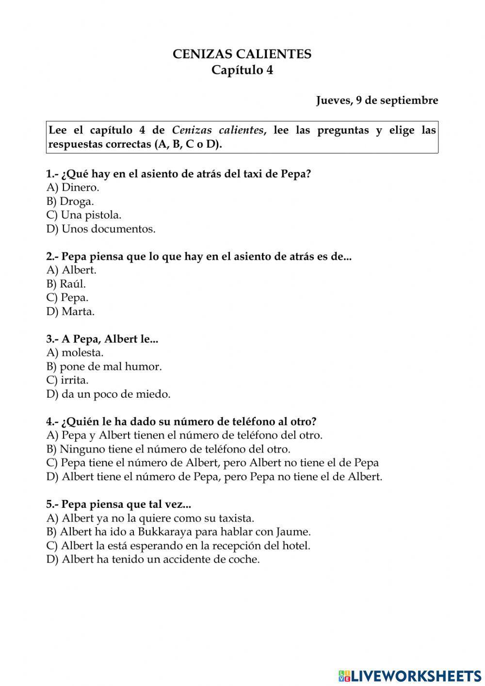 Cenizas calientes. Capítulo 4