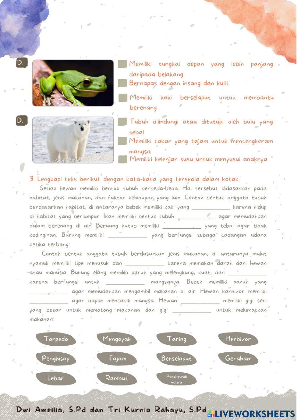 Bahasa Indonesia (Tema 3 Sub Tema 3)