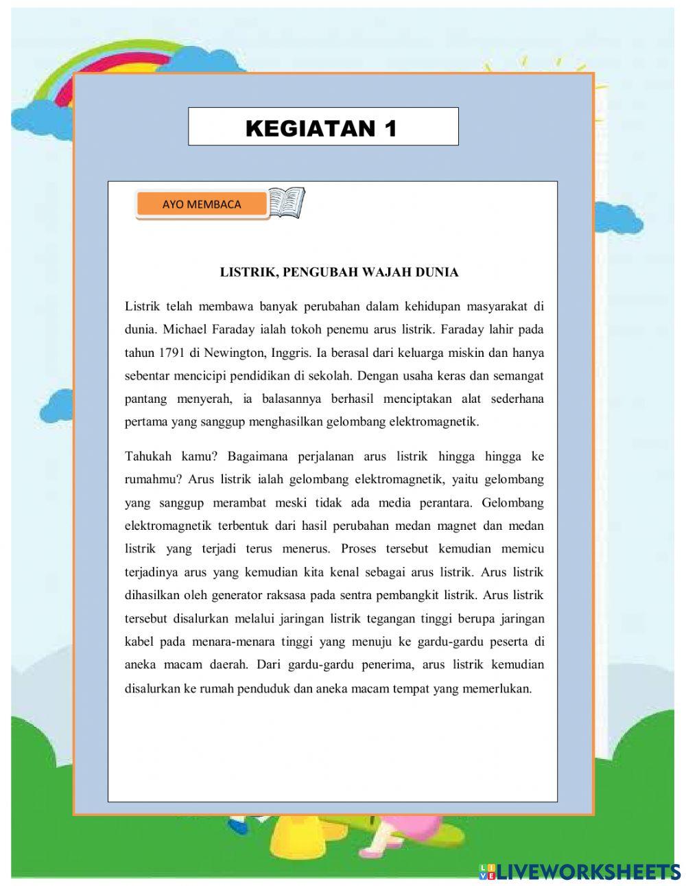 LKPD Tema 3 Subtema 1 Pembelajaran 6