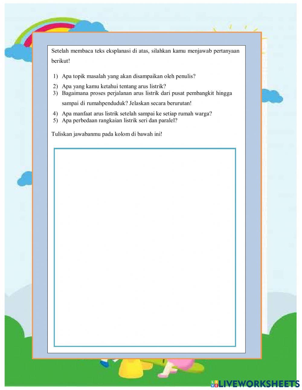 LKPD Tema 3 Subtema 1 Pembelajaran 6