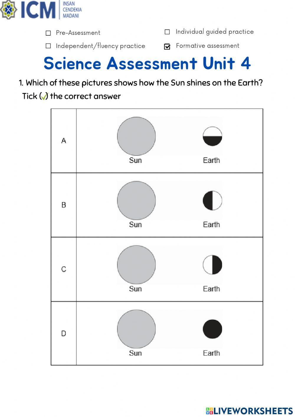 Science Unit 4 Assessment