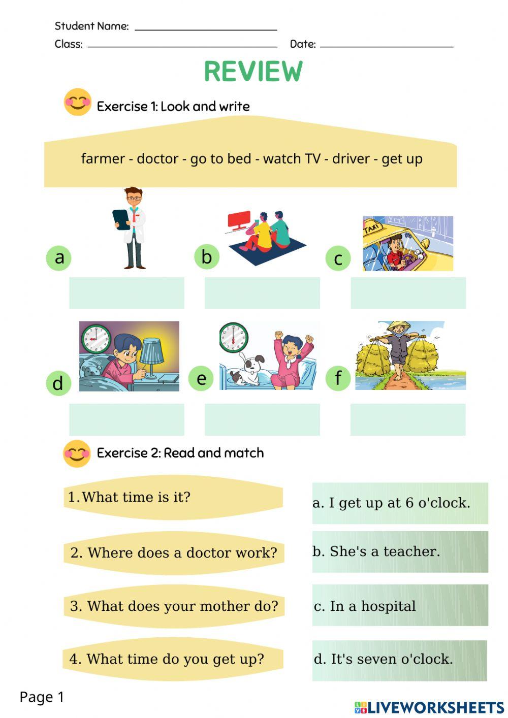 Review time and jobs