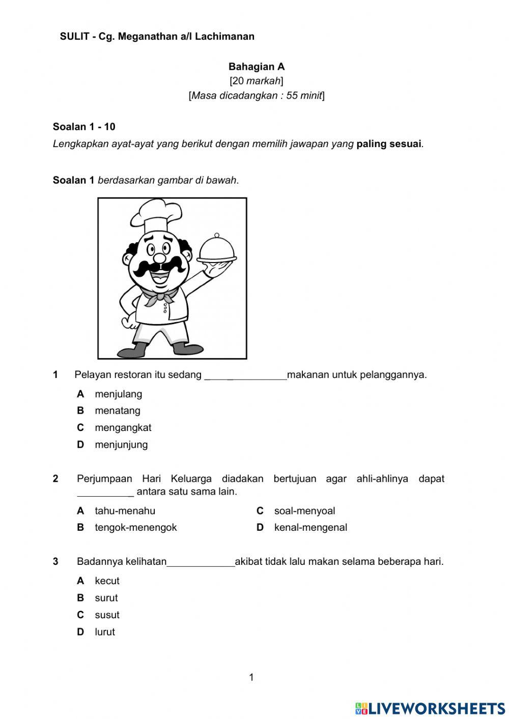 Set Soalan Sistem Bahasa
