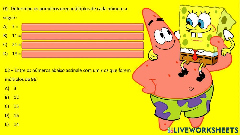 Múltiplos e divisores