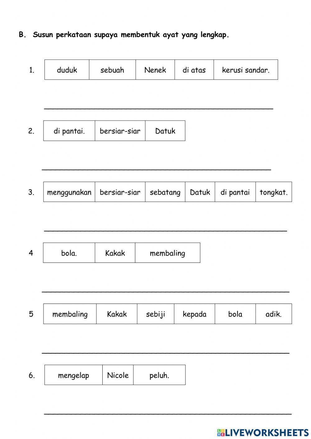 Std 1 BM interactive worksheet | Live Worksheets
