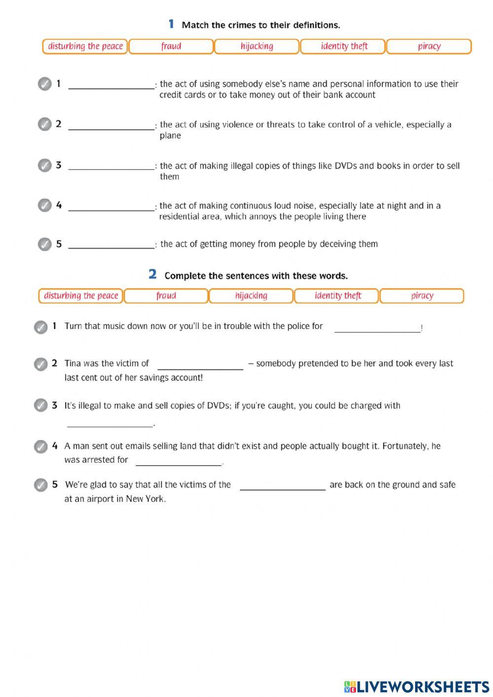 Crime and punishment