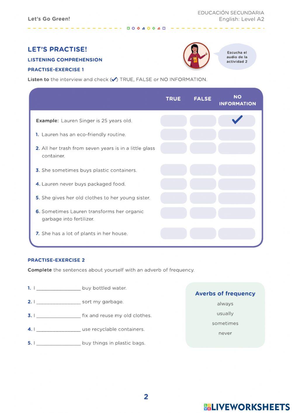 5to: Reduce, Reuse and Recycle! worksheet | Live Worksheets