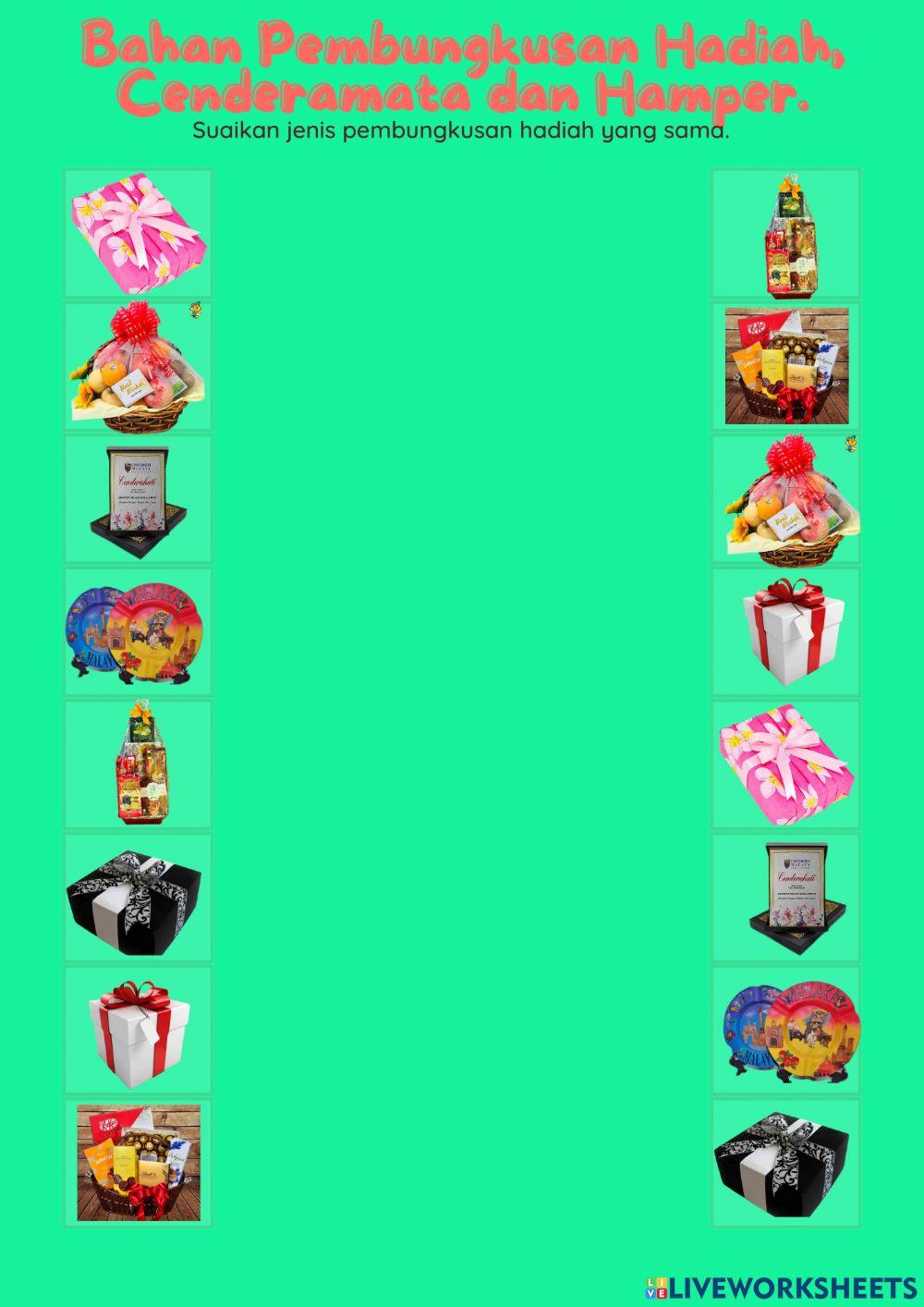 Pembungkusan Hadiah, Cenderamata & Hamper