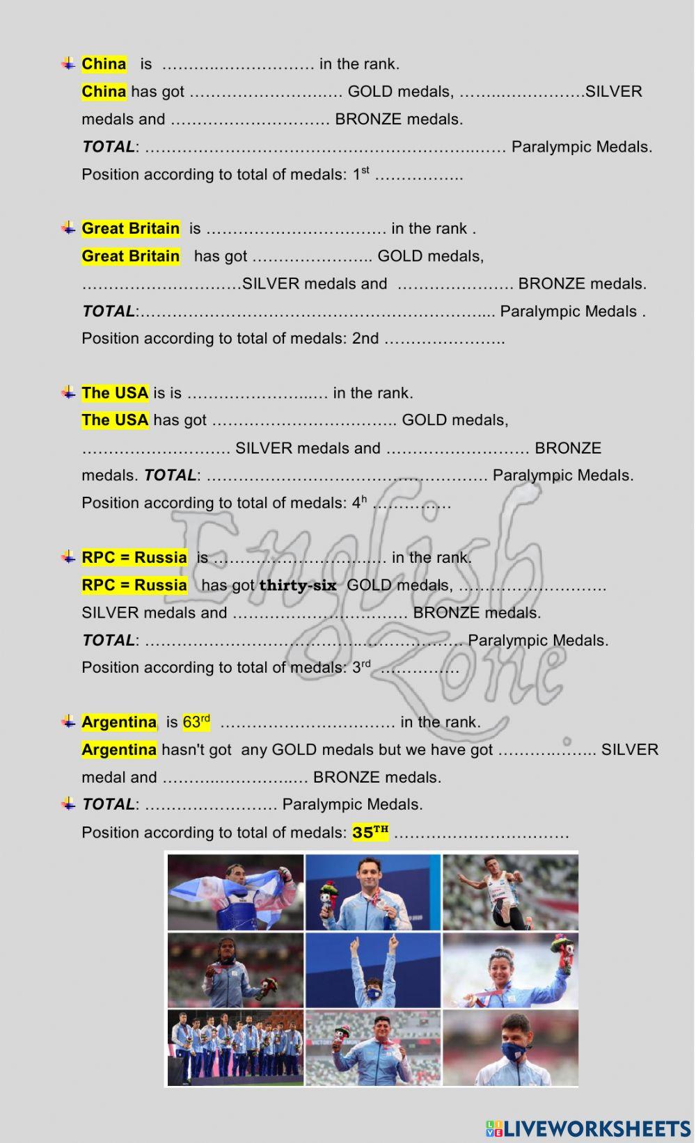 Medal count Paralympic Games Tokyo 2020