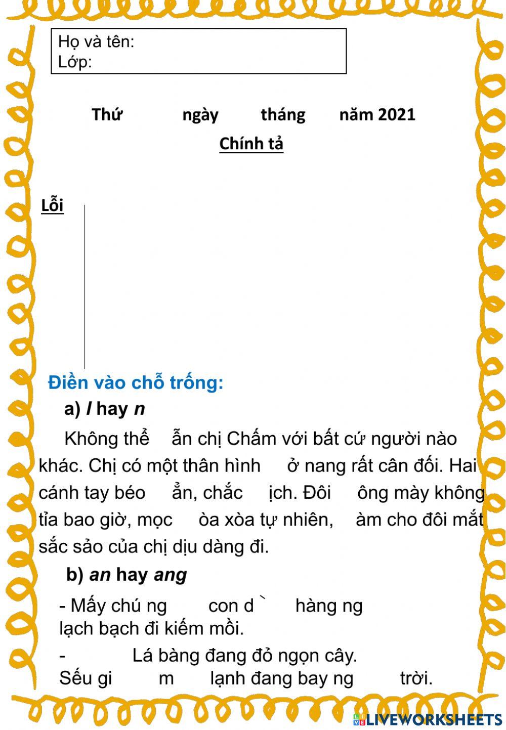 Chính tả