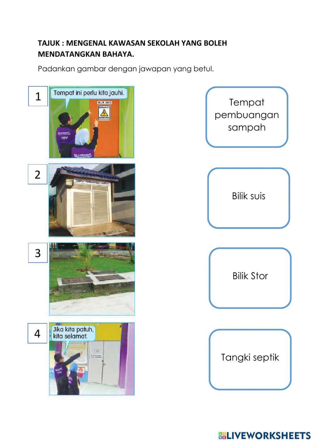 Kawasan bahaya di sekolah